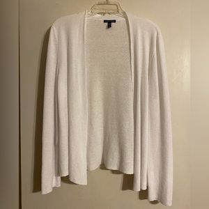 Eileen fisher white linen and cotton cardigan, NWOT, size medium